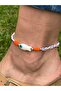 Glass Fish Figured Anklet with Evil Eye Beads Colorful Women's Anklet - 7
