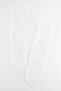White Little Glitter Detailed Girl's Tulle Socks