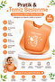 Figured Premium, Durable Bpa-Free Adjustable Children's Silicone Bib (9+ Months) - 7