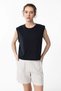 Black Modal Fabric Women's T-Shirt - 2