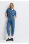 Doria Iconic Shaded Indigo Blue Jean Jumpsuit 101265-A1577 - 2
