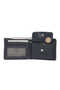 Navy Blue Genuine Leather Men's Wallet - S1Ce00001590-M80 - 3