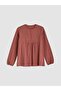 Crew Neck Embroidered Blouse (S6) - 5