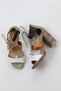 White Multi Leather Women's Heeled Sandals 01Wq4605