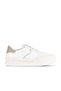 Beige Suede-Leather Women's Sneakers 16Wa8157