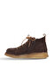 Brown Dark Suede Women's Flat Boots 01Wv5204 - 3