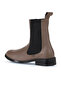 Gray Leather Women's Flat Boots 01Wt2403 - 5