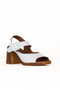White Leather Women's Heeled Sandals 01We3701 - 2