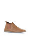 Brown Leather Women's Flat Boots 01Wd4208 - 2