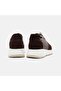 Women's Brown Rubber Laced Suede Textured Leather Sports Shoes - 5