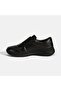 Women's Black Elastic Leather Sports Shoes - 3