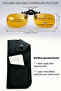 Polarized Sunglasses Clip with Carrying Case Gift Anti-Glare Yellow Night Vision Glasses with Open and Close Feature Epk13 - 2