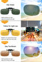 Polarized Sunglasses Clip with Carrying Case Gift Anti-Glare Yellow Night Vision Glasses with Open and Close Feature Epk13 - 8