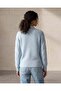 Women’s Light Blue Long Sleeve Acrylic Knit Top - 3