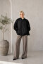 Black Women's Coat - Double Sided Design - 5