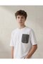 Senior Boys White Printed T-shirt - 4