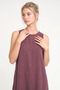 Crew Neck Sleeveless Relaxed Fit Maxi Dress - 3