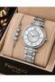 Roman Numeral Stone Steel Cord Women's Wristwatch - 3