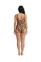 Large Size Shaping / Sculpting Patterned Quick-Drying Swimsuit with Breast Pads, Sizes 44-46-48-50-52-54-56-58-60 - 4