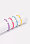 Candy Shaped Rubber Buckle Set Blue Mix - 2
