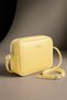 Original Women's Mini Urban Cross Shoulder Bag Soft Textured Luxury Leather Adjustable Strap Ultra Light Gift for Lover Friend Mom Small Size Daily Use Shoulder Bag |   15X20X5 cm - Yellow - 3