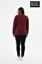 Women's Large Size m Printed Crew Neck Slim Sweatshirt Spr26Bswk956-13 - 3