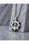 Titanium Stainless Steel Compass Design Sailor Style Masculine Men's Anchor Necklace