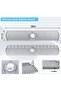 30 Inch Silicone Faucet Mat, Waterproof Splash Guard Draining Mat for Kitchen & Bathroom Sink - 4