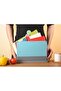4-Piece Plastic Cutting Board Set with Holder, Non-Toxic Chopping Board Kit for Kitchen