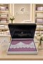 Handcrafted Lace Ribbed and Piece Duvet Cover Set Violet - 2