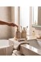 Traverten Marble 3-Piece Bathroom Set with Gold Liquid Soap Dispenser and Toothbrush Holder Bathroom Accessories - 3
