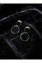 Black Gold Bijuteri Earrings - 4