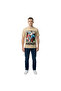 Men’s Captain America “First Avenger” Graphic T-Shirt – Beige - 3