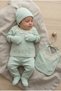 Baby Girl Lace Flower Embroidered 100% Cotton 0-3 Months 5-Piece Newborn Hospital Release Zibin Set