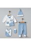 Baby Boy Reported to Be a Naughty Bear 5-Piece Newborn Hospital Release Zibin Set - 2