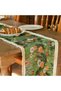 Vintage Table Runner 78 Inch, Autumn Oil Painting Farmhouse Decor with Tassels - 4