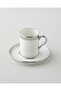 Harmony Silver Porcelain Single Coffee Presentation Set 100 ml White-Silver - 3