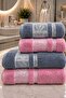 Bamboo 4-Piece Bath Towel Set - Hand and Face Towels - Dowry - Gift 100% Cotton