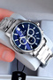 Premium Men's Wristwatch 3 Atm Water Resistant Silver Color Steel Band - 5