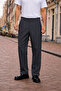 Men's Daily Basic Cotton Smoked Fabric Trousers