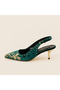 Firuze Embroidered Detail Low Heel Shoes