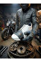 Mtn Mak77 Motorcycle Shoe Protection Cover Gear Shift Shoe Protector, Motorcycle Gear Shift Pad, Motorcycle Leather Accessory, Gray