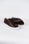 Genuine Leather Sports Shoes Brown - 3