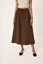 Elastic Waist Pocketed Skirt - 4