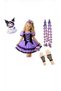 Kuromi Dress Kuromi Costume Kuromi Purple Bubble Hair 2 Pieces Kuromi Gloves Set Party Birthday