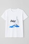 Women's Crew Neck 100% Cotton Printed Short Sleeve T-Shirt Patterned - 2