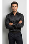 Men's Slim Fit Classic Satin Shirt Long Sleeve Modern Cut - 4