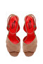 Gritti Women's Mink Ankle Buckle Short Thick Heeled Suede Leather Sandals 26Sfd110310 - 5