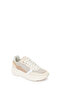 Women's Beige Lace-Up Thick Sole Sneakers 26Pfe457714 - 7