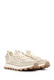 Zero Men's Beige Lace-Up Thick Sole Sports Shoes, Fabric Sneaker 25Sfd69406F - 3